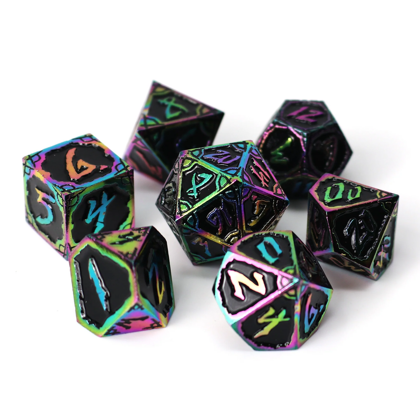 DARK NEXUS HEXBREAKER 7 PC RPG METAL DICE SET