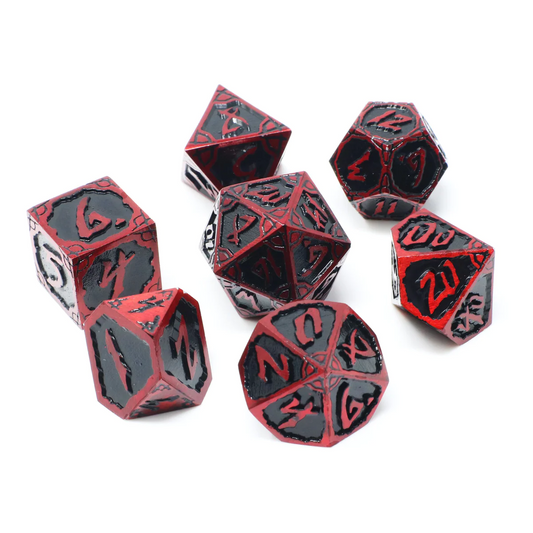 HELLFORGE HEXBREAKER RPG 7PC METAL DICE SET