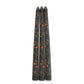 SET OF 3 FOLK FLORAL PRINT TAPER CANDLES