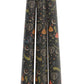 SET OF 3 FOLK FLORAL PRINT TAPER CANDLES