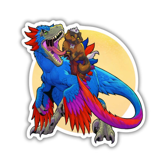 PRINCESS DONUT AND MONGO DUNGEON CRAWLER CARL STICKER