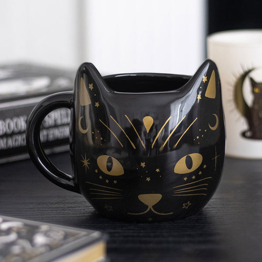 WITCHY BLACK CAT MUG