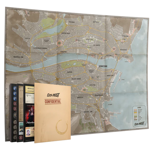 CITY OF MIST: CRIME BOARD CITY MAP