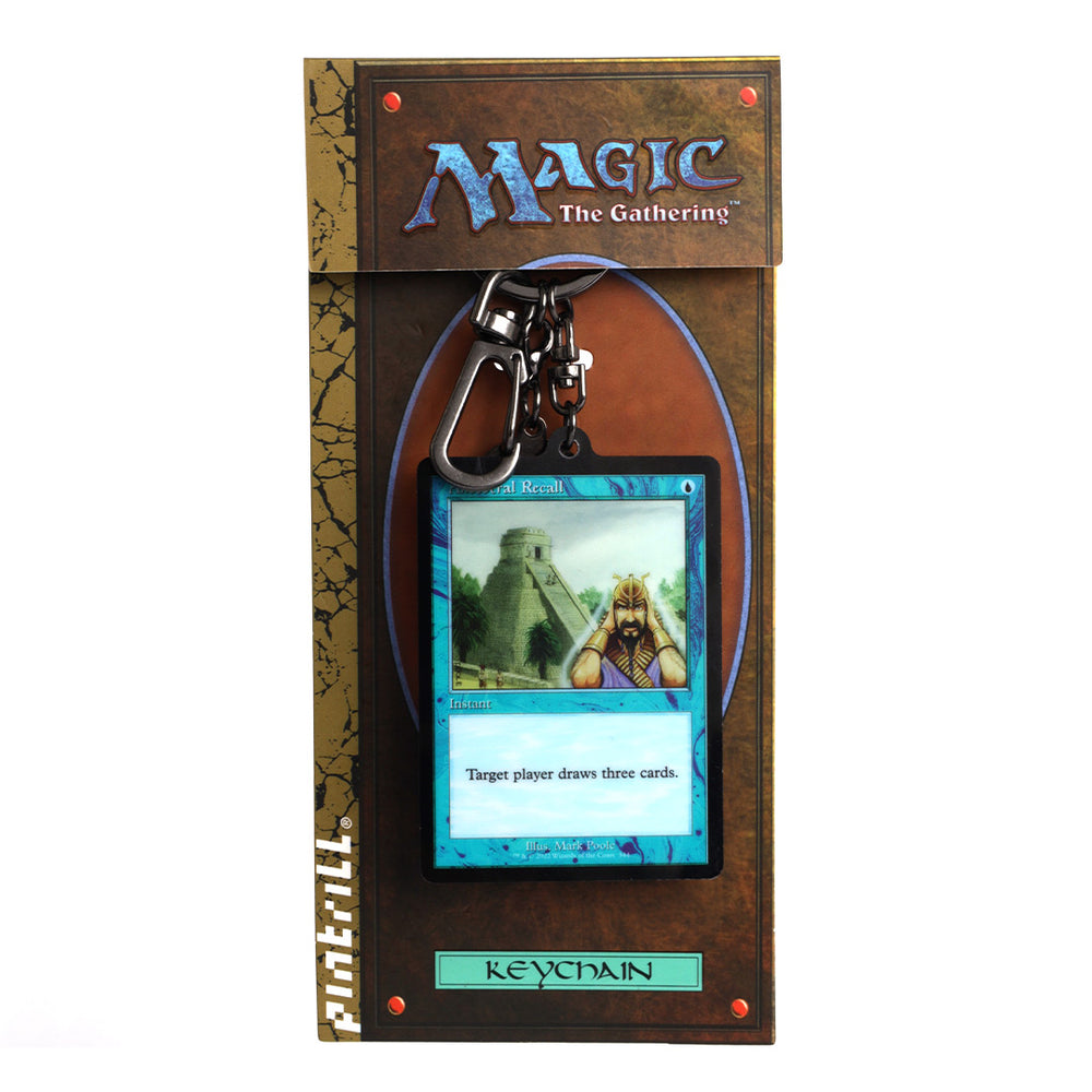 MAGIC THE GATHERING ANCESTRAL RECALL CARD KEYCHAIN