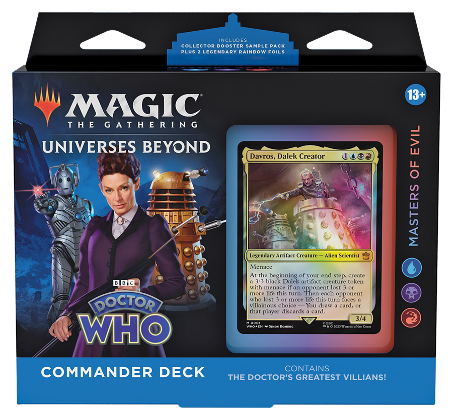 MASTERS OF EVIL COMMANDER DECK UNIVERSES BEYOND DOCTOR WHO