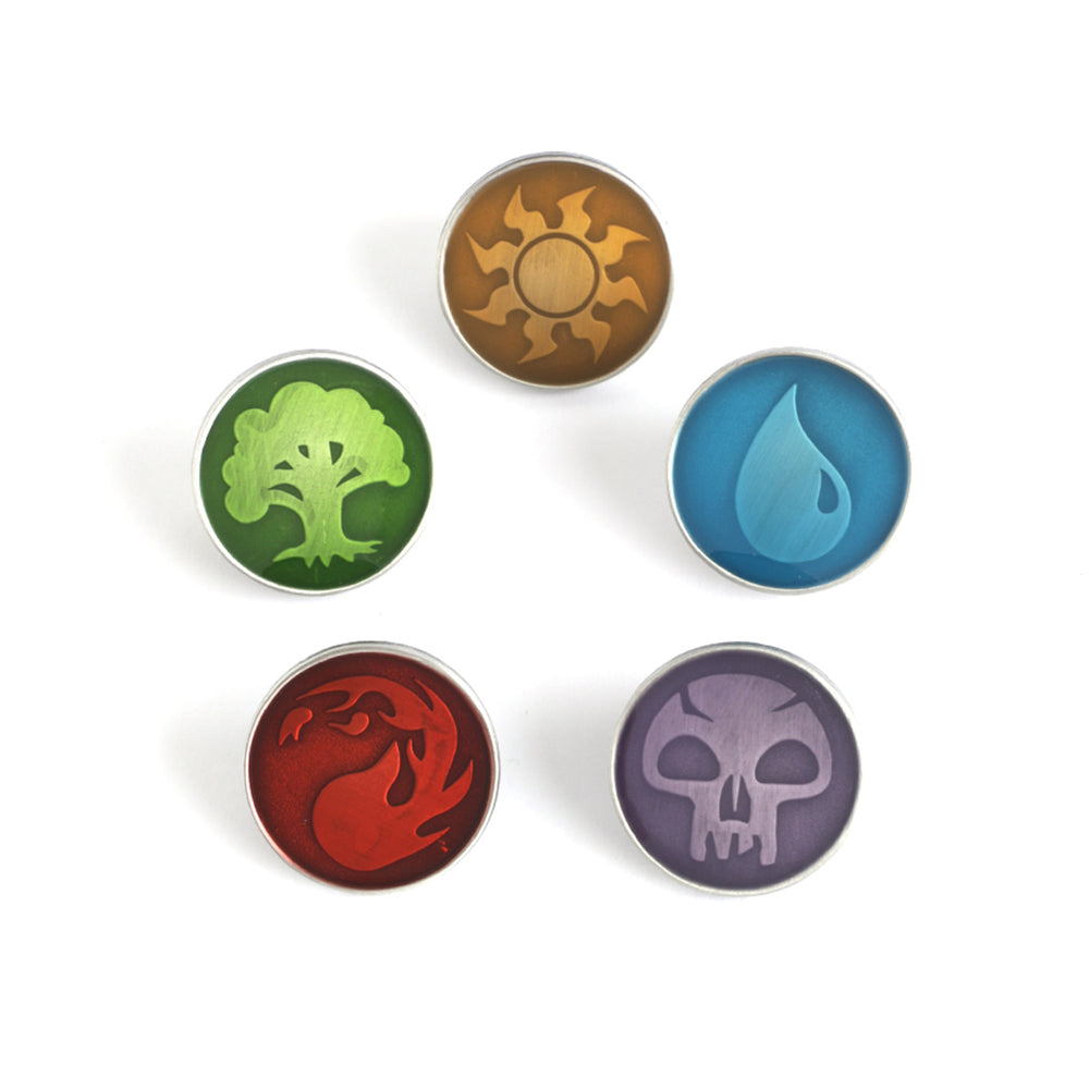 MAGIC THE GATHERING COLOR MANA PIN SET