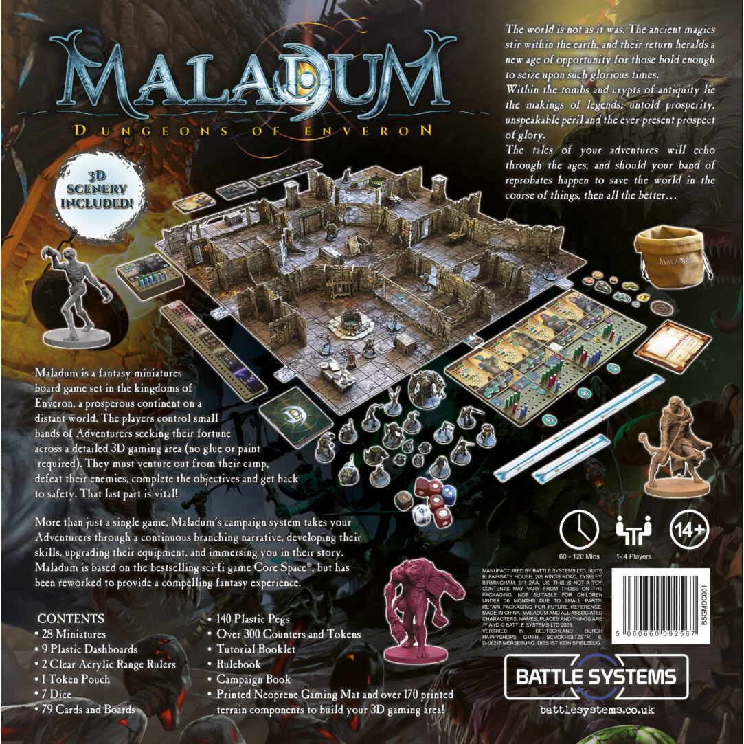 MALADUM DUNGEONS OF ENVERON STARTER SET