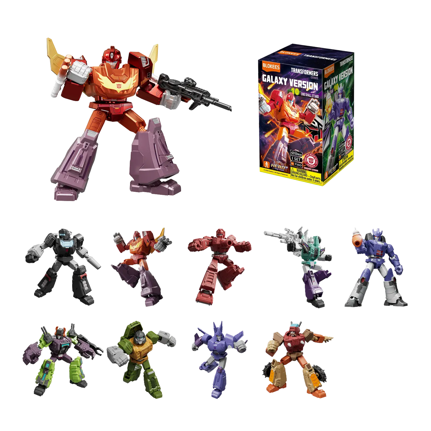 TRANSFORMERS BLOKEES GALAXY VERSION 10 ONE SHALL STAND BLIND BOX