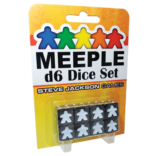 MEEPLE BLACK D6 DICE SET