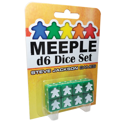 MEEPLE GREEN D6 DICE SET
