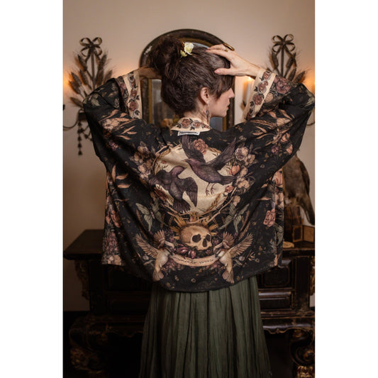 MOMENTO MORI PIXIE DUSTER CROP KIMONO BY MARKET OF STARS