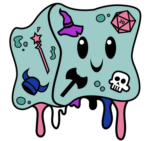 JELLY CUBE PRIDE PIN - GENDER FLUID