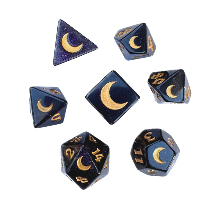 POLY DICE SET 7PC LUNATALIS
