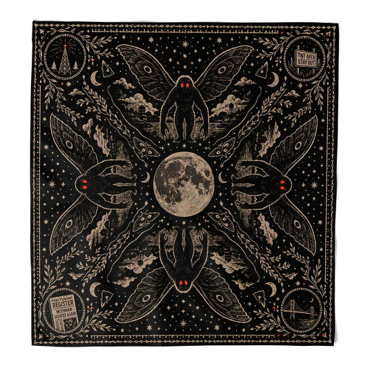 MOTHMAN CREEPY CRYPTID BANDANA