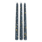 SET OF 3 STARRY NIGHT TAPER CANDLES