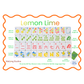 AMERICAN MAHJONG TILE SET: LEMON LIME