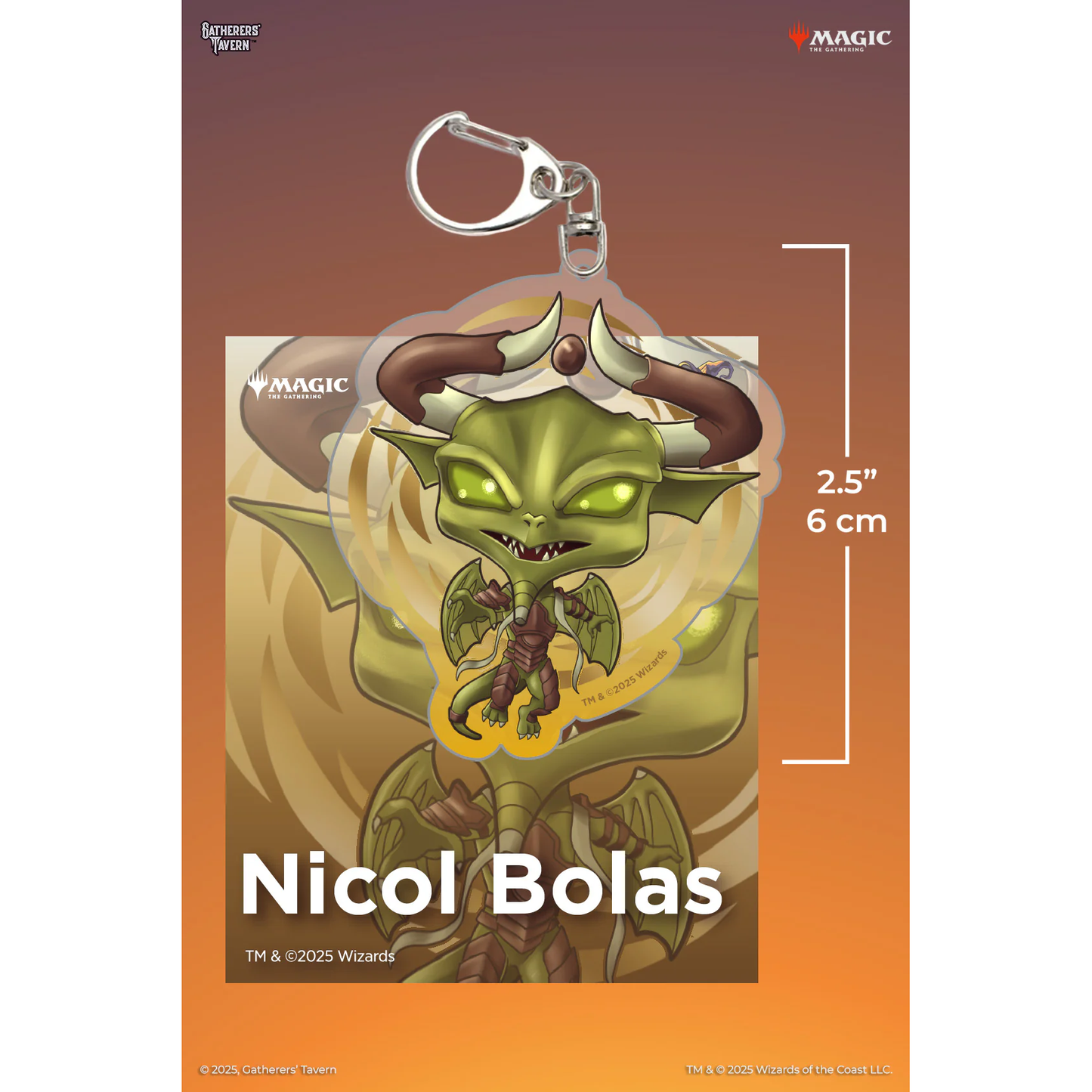 MTG PLANESWALKER ACRYLIC KEYCHAIN
