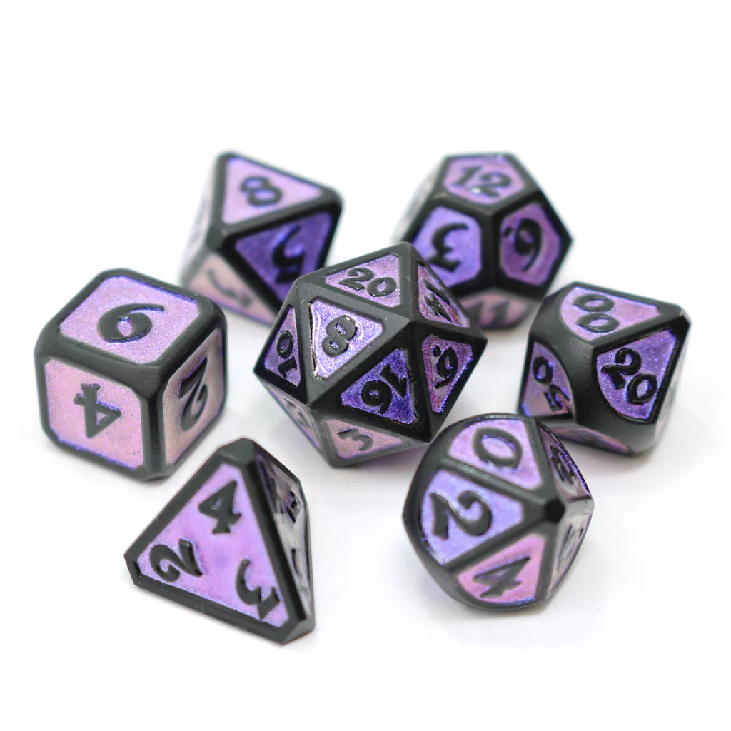 MYTHICA NIGHTSHADE RPG 7PC METAL DICE SET