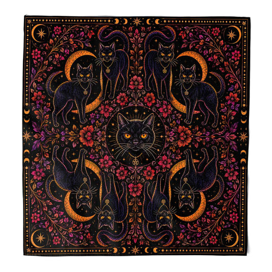 NINE LIVES BLACK CAT BANDANA