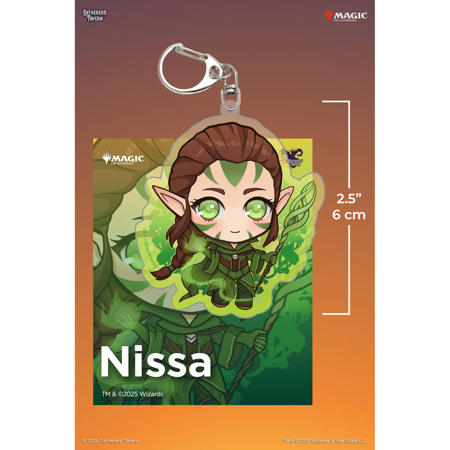 MTG PLANESWALKER ACRYLIC KEYCHAIN
