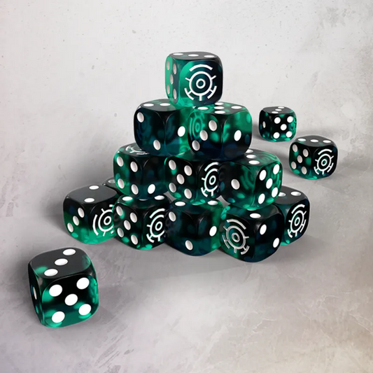 GRIMDARK FUTURE ROBOT LEGIONS PREMIUM RESIN DICE SET (20)
