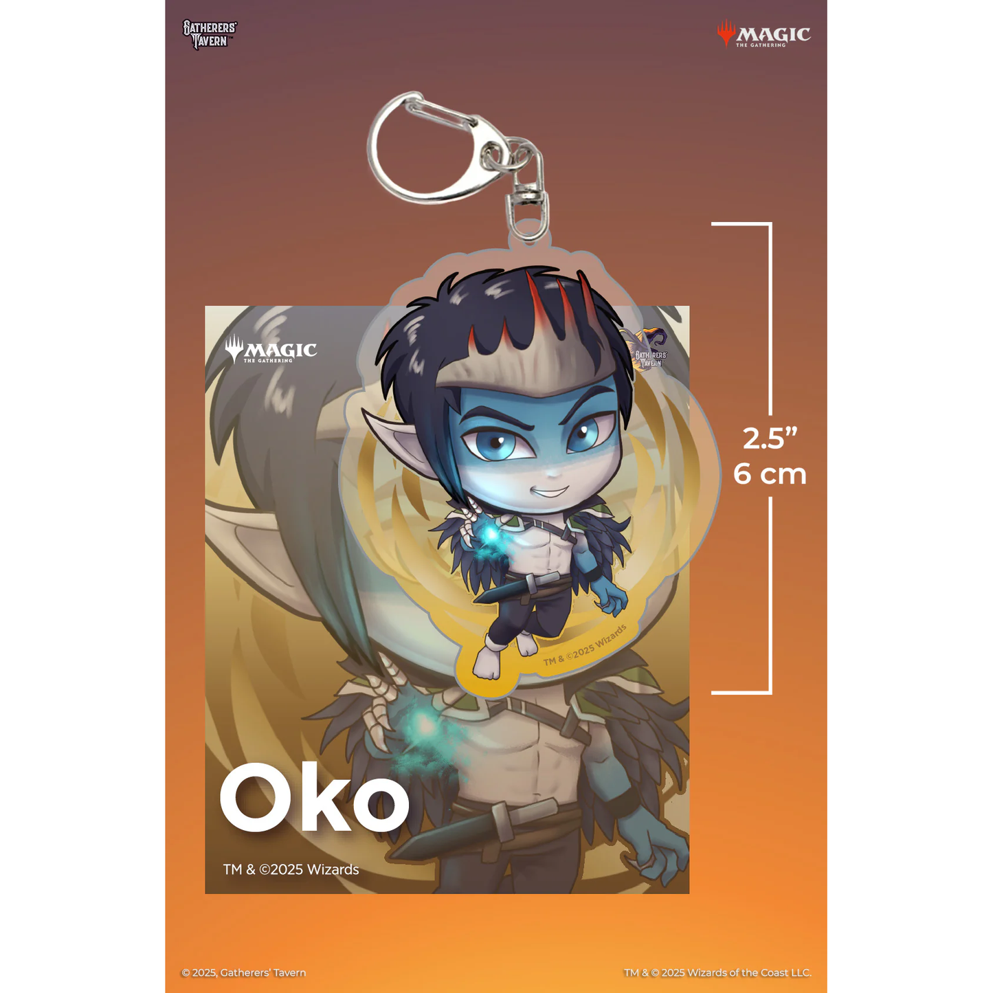 MTG PLANESWALKER ACRYLIC KEYCHAIN