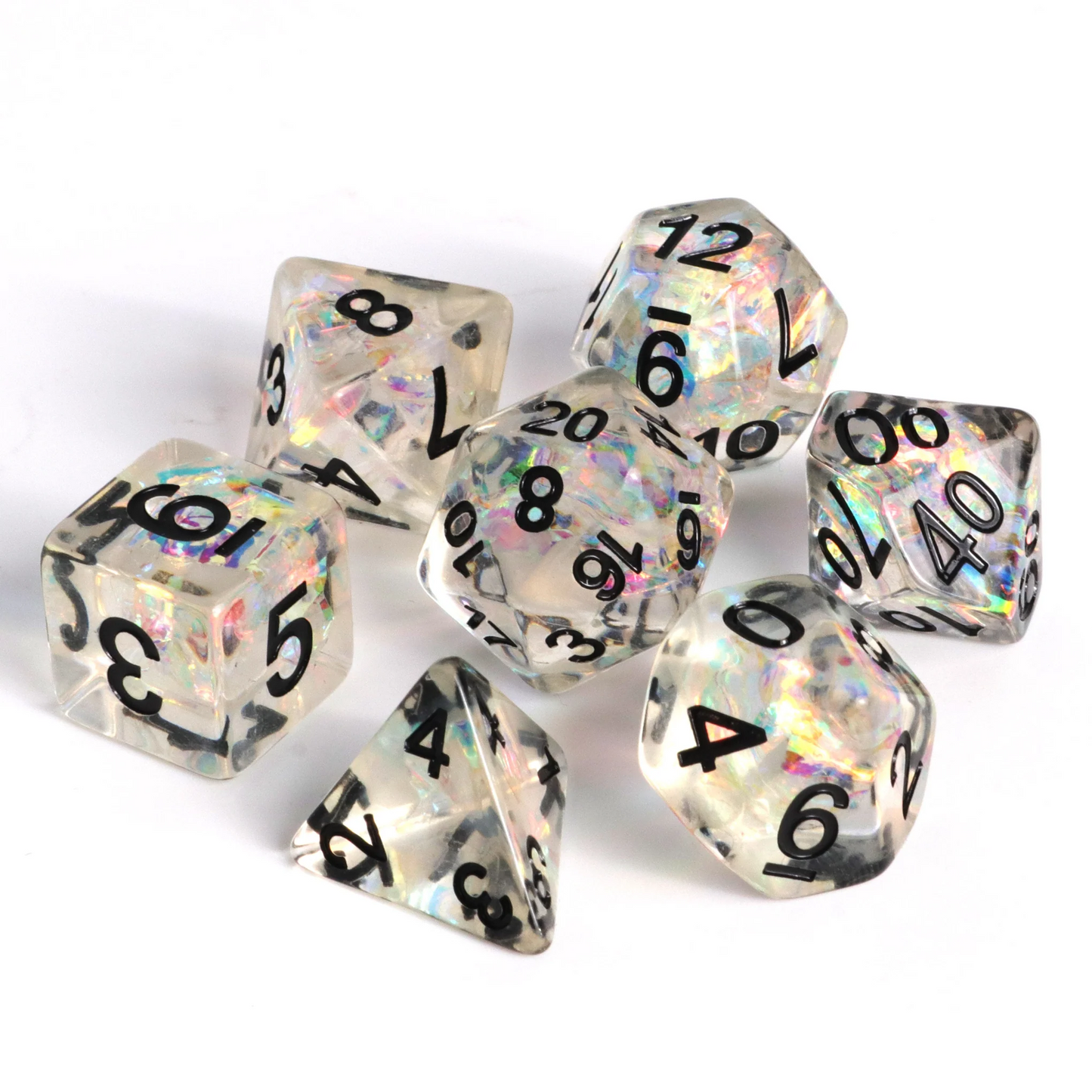 SHEER FROST 7PC POLY DICE SET