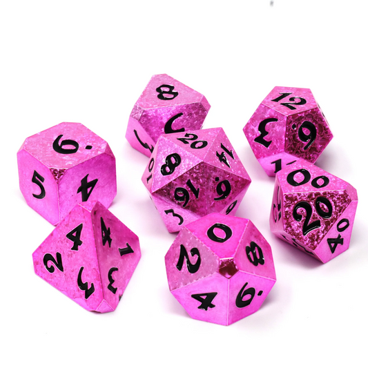 ROSEFIRE FURY 7PC RPG DICE SET