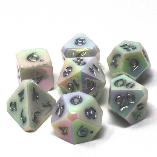 SILVER LININGS 7PC RPG DICE SET