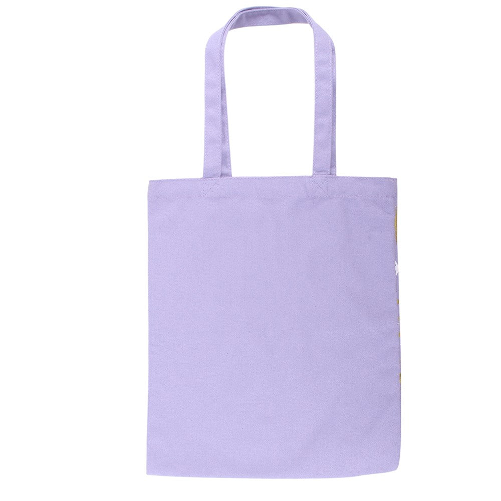 PURPLE CELESTIAL PRINT TOTE BAG