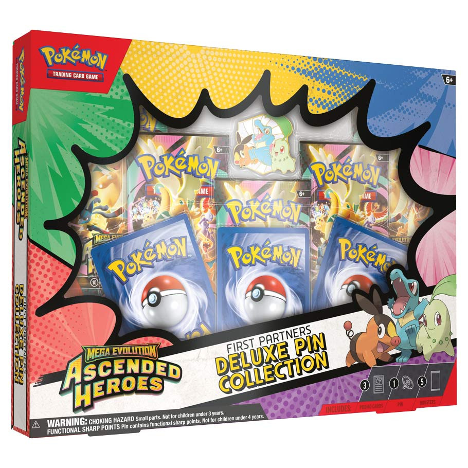 POKEMON ASCENDED HEROES FIRST PARTNERS DELUXE PIN COLLECTION *LIMIT 1 PER CUSTOMER*