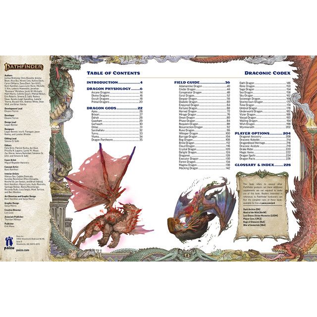 PATHFINDER 2E: LOST OMENS - DRACONIC CODEX
