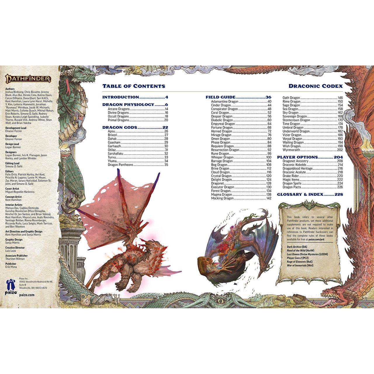 PATHFINDER 2E: LOST OMENS - DRACONIC CODEX