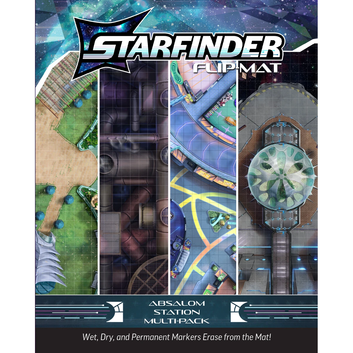 STARFINDER FLIPMATS MULTIPACK ABSALOM STATION