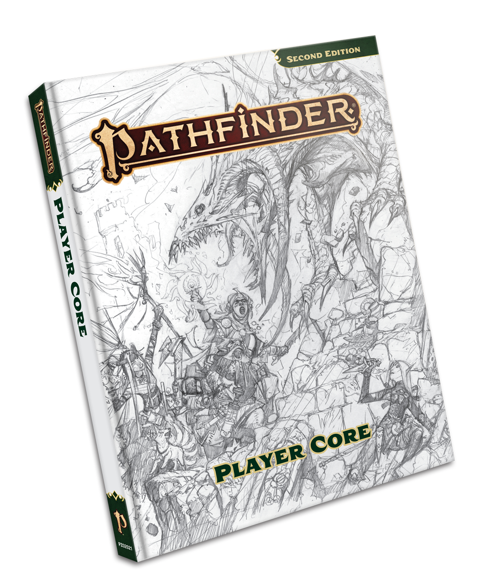PATHFINDER 2E REMASTERED SKETCH COVER CORE RULEBOOK: PLAYER