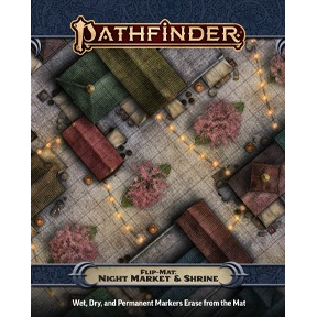 PATHFINDER FLIP MAT: NIGHT MARKET & SHRINE