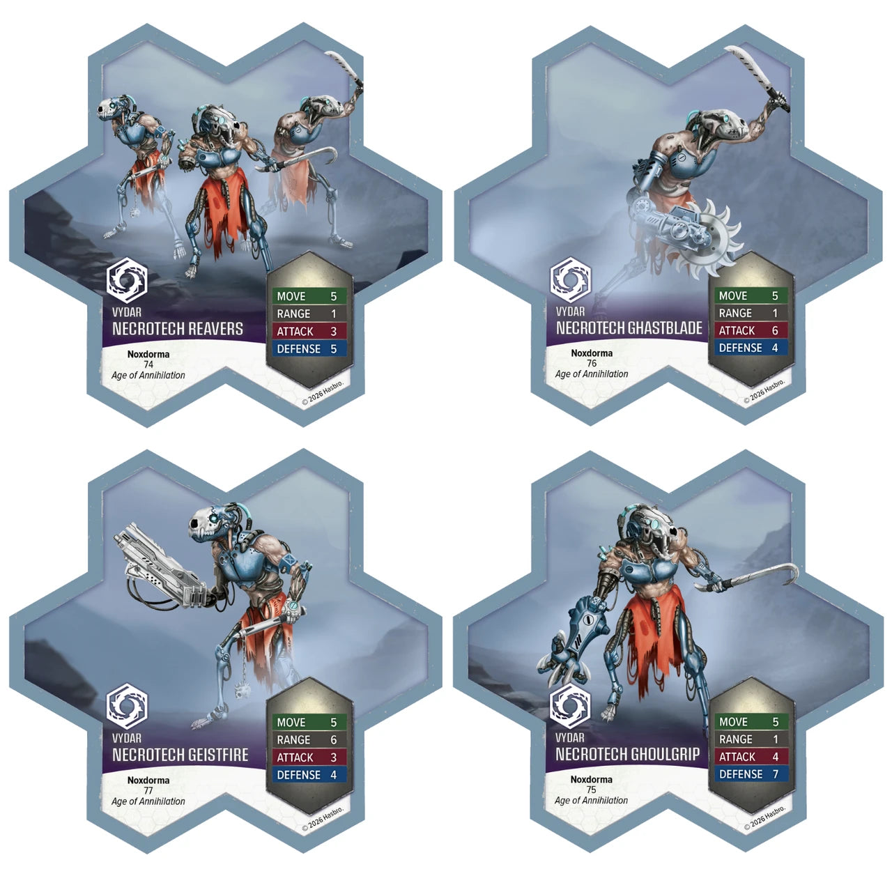 HEROSCAPE THORMUN'S THUNDER PREMIUM PAINTED EDITION UPGRADED NECROTECH REAVERS