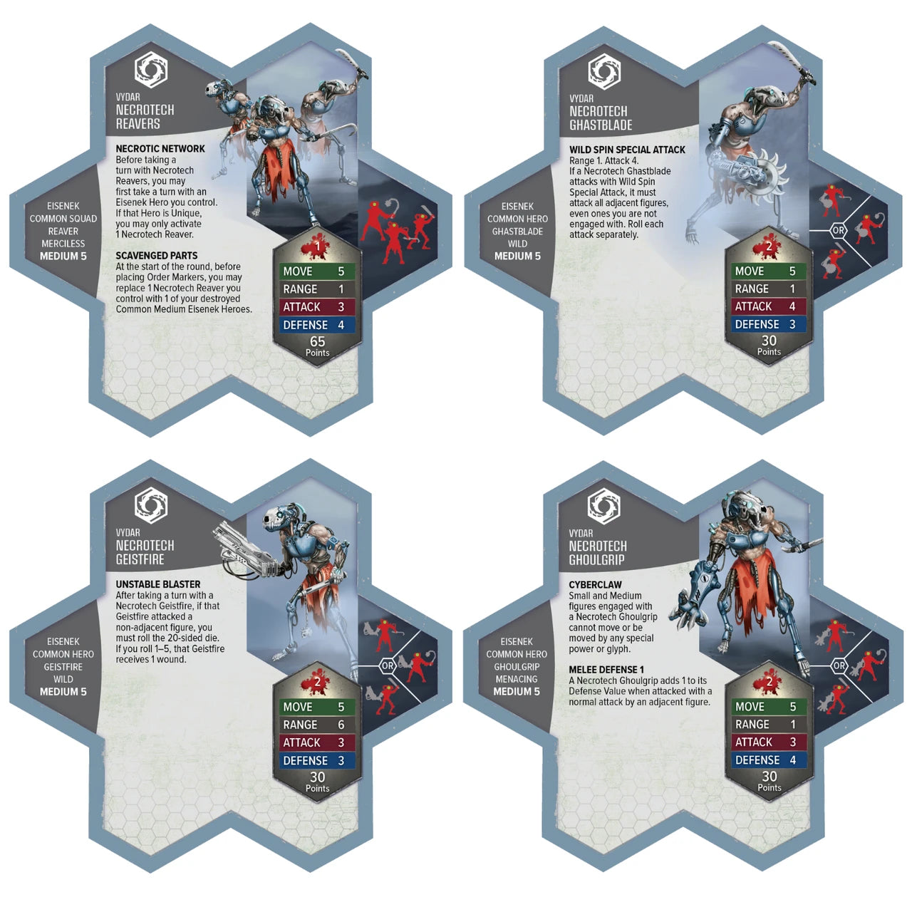 HEROSCAPE THORMUN'S THUNDER PREMIUM PAINTED EDITION UPGRADED NECROTECH REAVERS