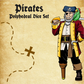 POLY DICE SET 7PC PIRATES