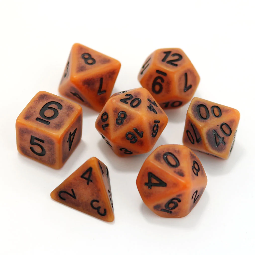 PUMPKIN ANCIENT DICE SET