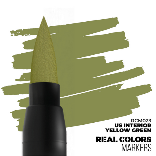 REAL COLORS ACRYLIC PAINT MARKER US INTERIOR YELLOW GREEN