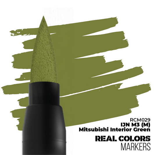REAL COLORS ACRYLIC PAINT MARKER IJN M3 MITSUBISHI INTERIOR GREEN