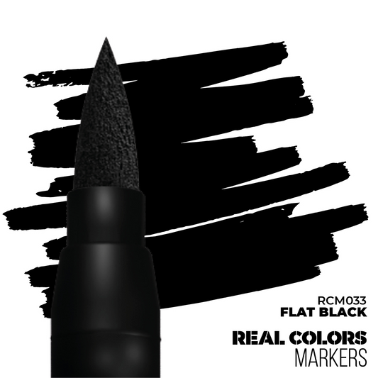 REAL COLORS ACRYLIC PAINT MARKER FLAT BLACK