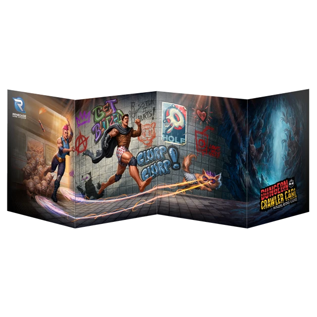 DUNGEON CRAWLER CARL RPG GM SCREEN & TOKEN SET