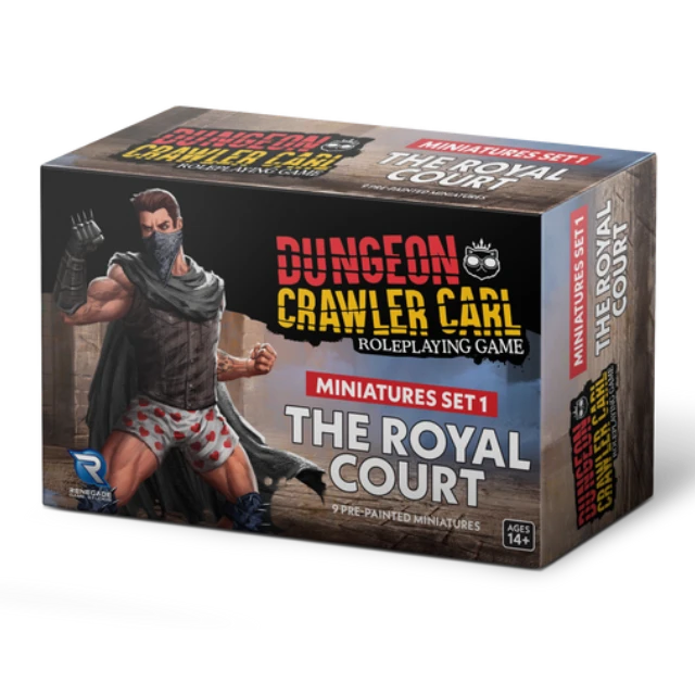 DUNGEON CRAWLER CARL RPG MINIATURES SET 1 THE ROYAL COURT