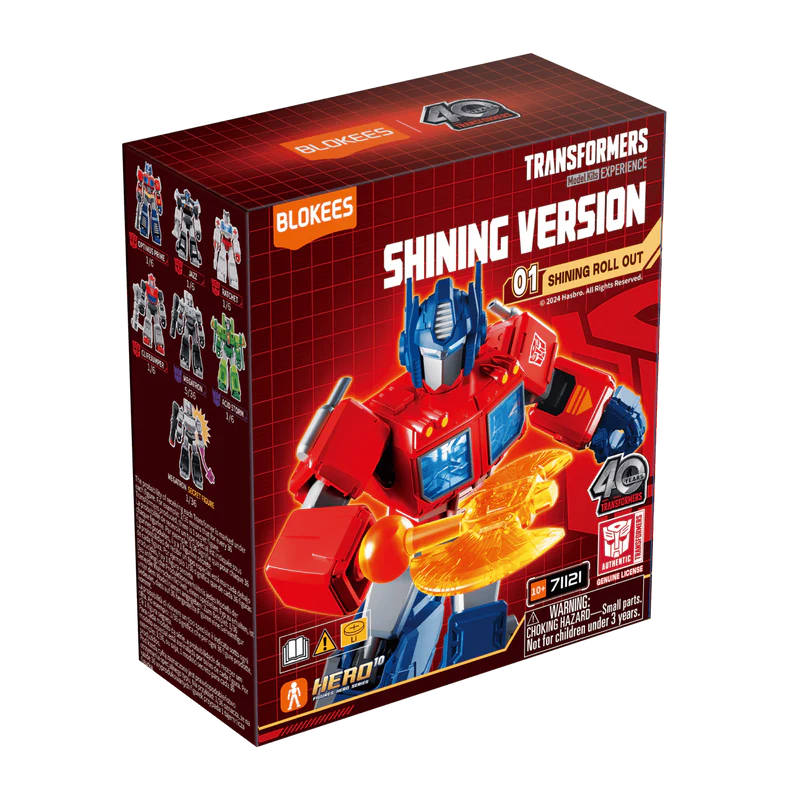 TRANSFORMERS BLOKEES SHINING VERSION 01 SHINING ROLL OUT