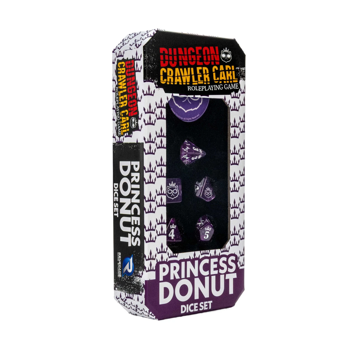 DUNGEON CRAWLER CARL RPG PRINCESS DONUT DICE SET
