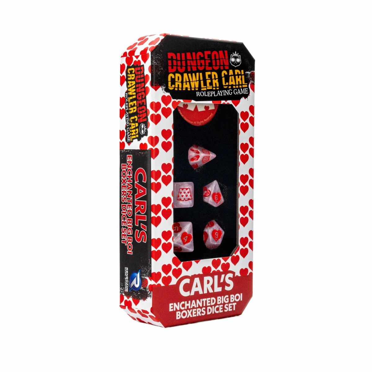 DUNGEON CRAWLER CARL RPG CARL'S ENCHANTED BIG BOI BOXERS DICE SET