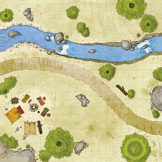 BATTLECLOTH MAP: ROADSIDE CAMP