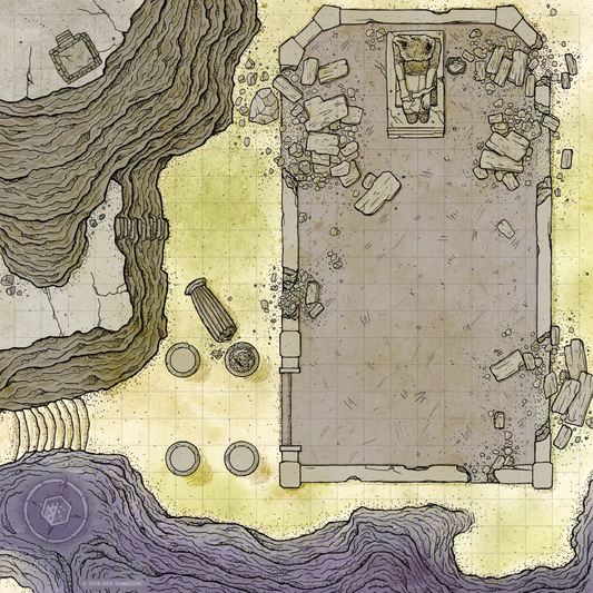 BATTLECLOTH MAP: RUINED TEMPLE